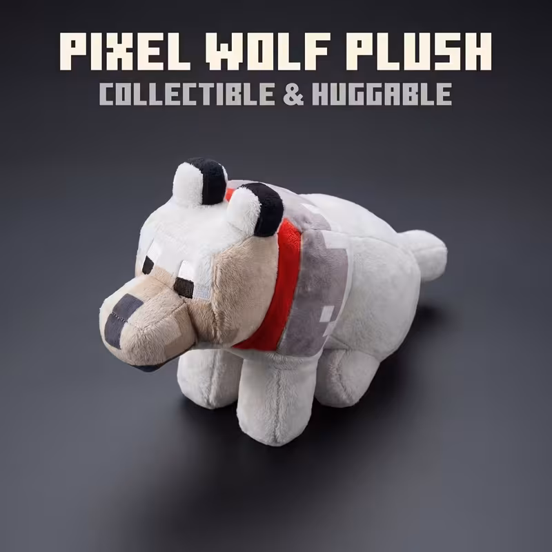 Peluche de Lobo Gris